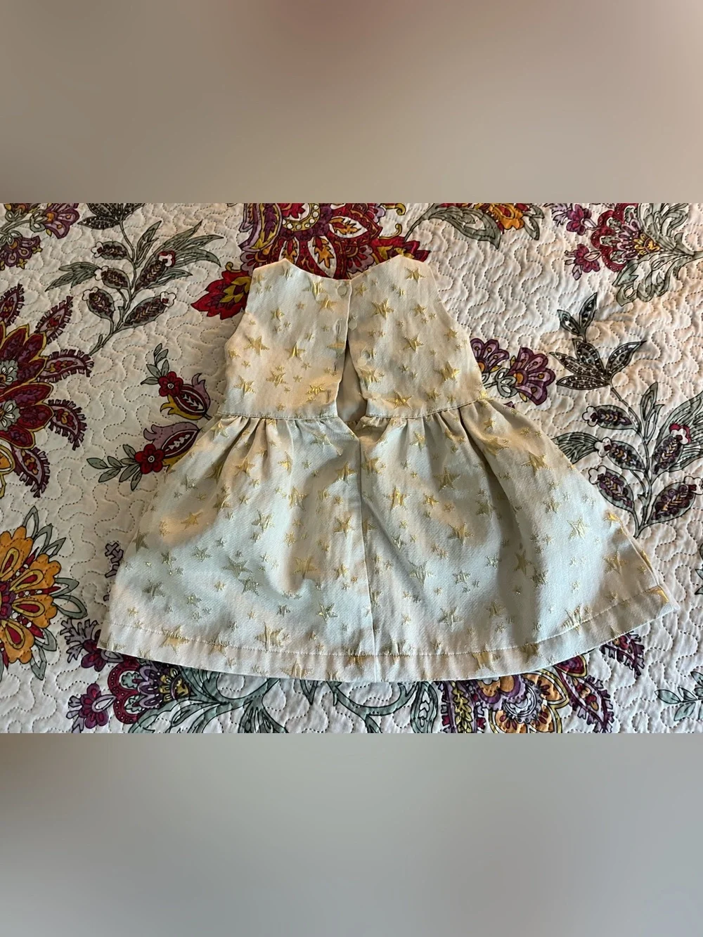 Baby Gap Girls Dress Stars Celestial Cream with Gold 2 Year Old Fairy Princess
